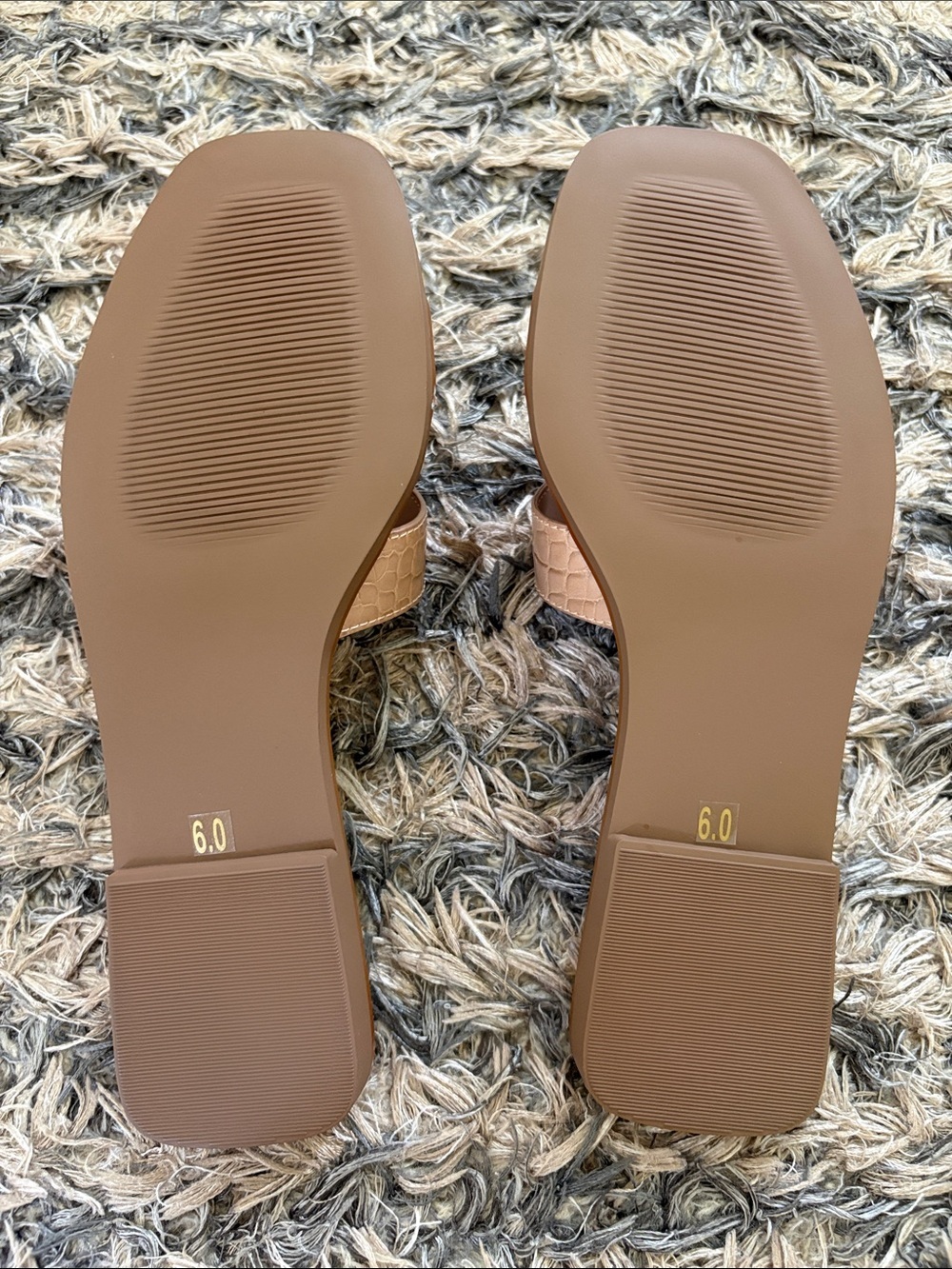 New! STEVEN New York Croc-Embossed Tan Slide Mules Size 6 - Picture 4 of 9